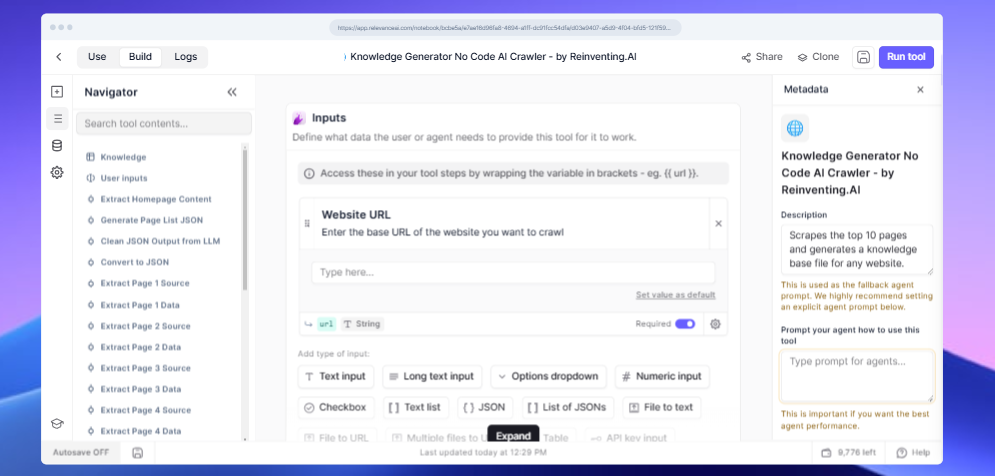 Knowledge Generator Tool